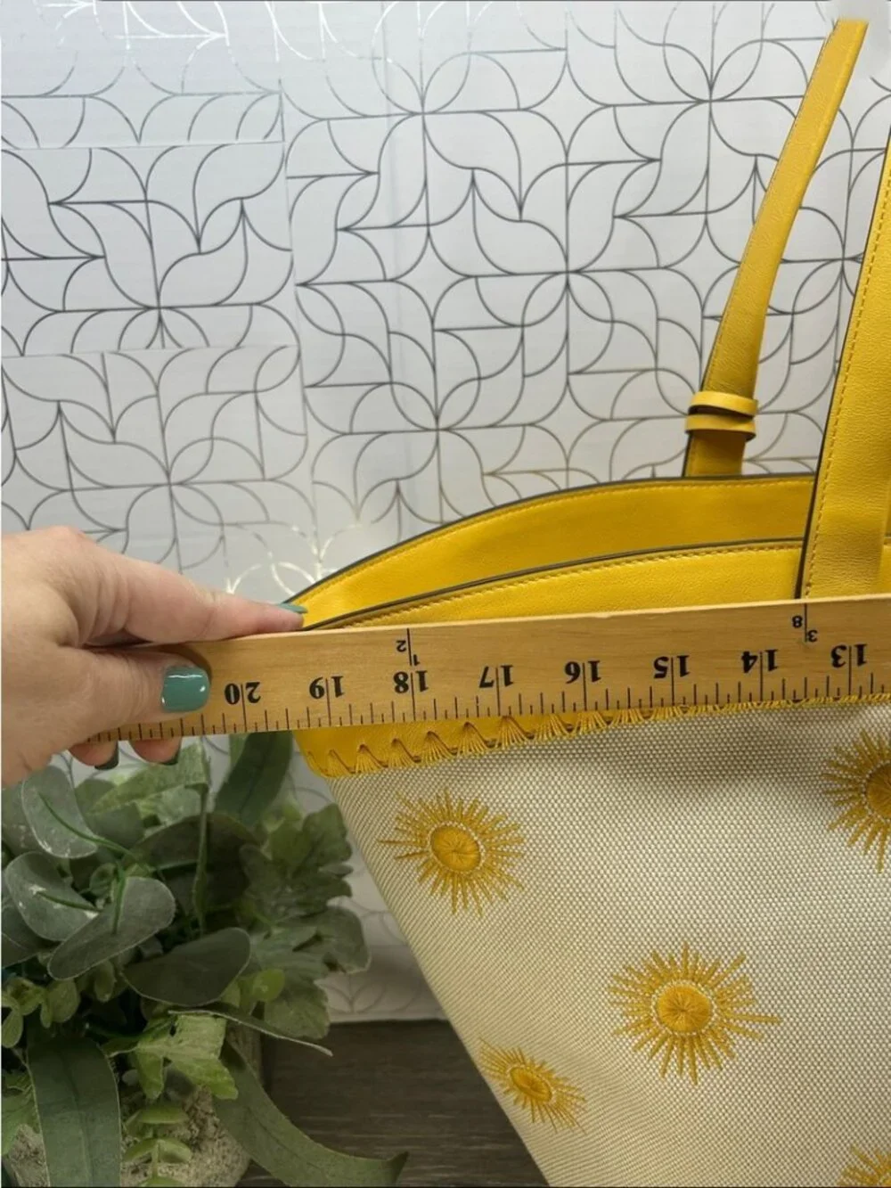 Kate Spade Pier Sun Embroidered Canvas Tote